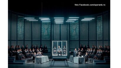 Opera „Procesul lui Eichmann” (foto Facebook.com/operanb.ro)