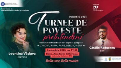 “Bella voce, bella musica”, il soprano Leontina Văduva e il pianista Cătălin Răducanu in recital a Roma