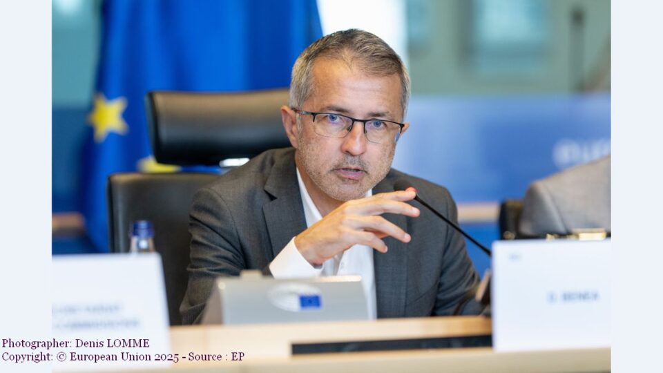 Eurodeputatul Dragoș Benea (Photographer: Denis LOMME Copyright: © European Union 2025 - Source : EP)