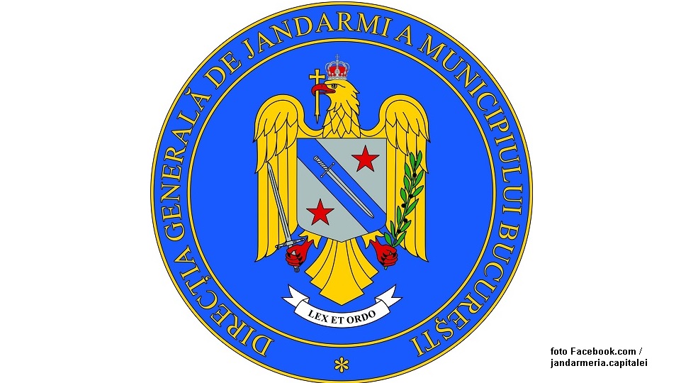 logo Jandarmeria Bucureşti (foto Facebook.com/jandarmeria.capitalei)