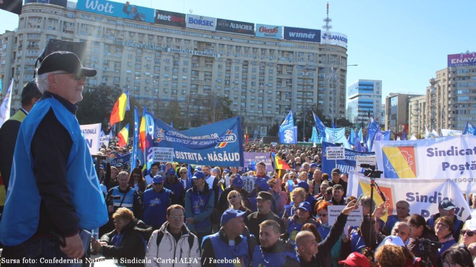 Protest (Sursa foto: Confederatia Nationala Sindicala
