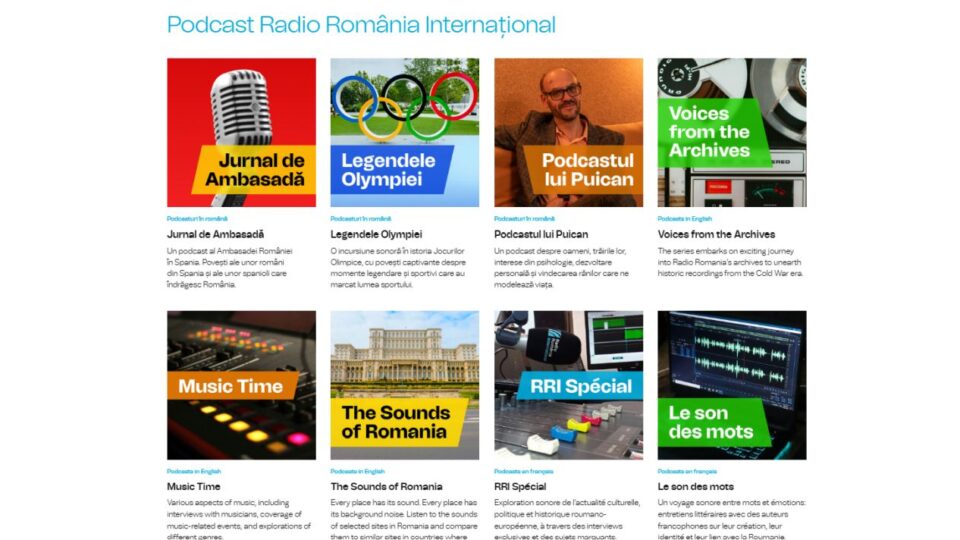 Nuova piattaforma podcast Radio Romania International