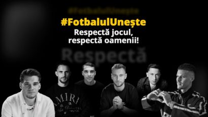 Campania 'Fotbalul uneşte! Respectă jocul, respectă oamenii!' (foto Federaţia Română de Fotbal)