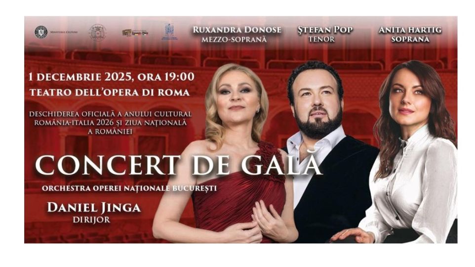 L'Anno Culturale Romania-Italia si apre al Teatro dell'Opera di Roma.
