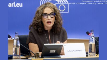Lina Gálvez Muñoz, președinta Comisiei pentru drepturile femeilor și egalitatea de gen (Photographer: Alain ROLLAND Copyright: © European Union 2025 - Source : EP)
