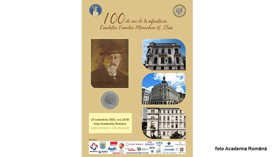 Manifestare pentru centenarul Fundaţiei Elias (foto Academia Română)