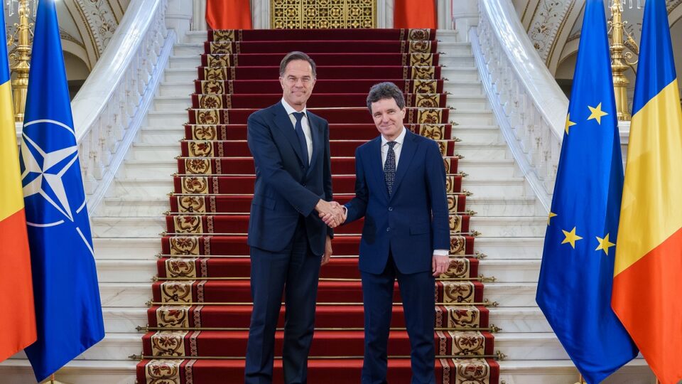 Secretarul general al NATO, Mark Rutte și președintele Nicușor Dan (Foto: presidency.ro)