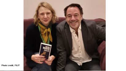 L’écrivain Michel Bussi, en Roumanie