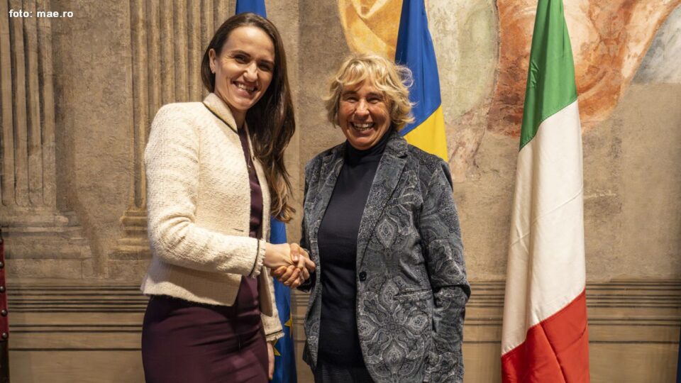 Oana Țoiu e Stefania Craxi (foto: mae.ro)