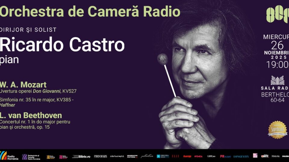 Muzicianul brazilian Ricardo Castro, invitat la Sala Radio