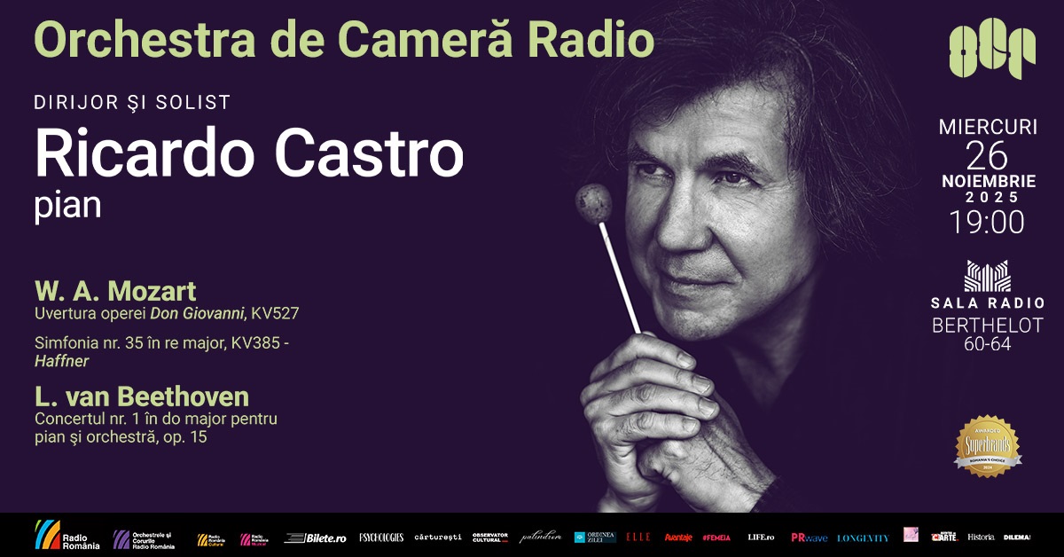 Muzicianul brazilian Ricardo Castro, invitat la Sala Radio
