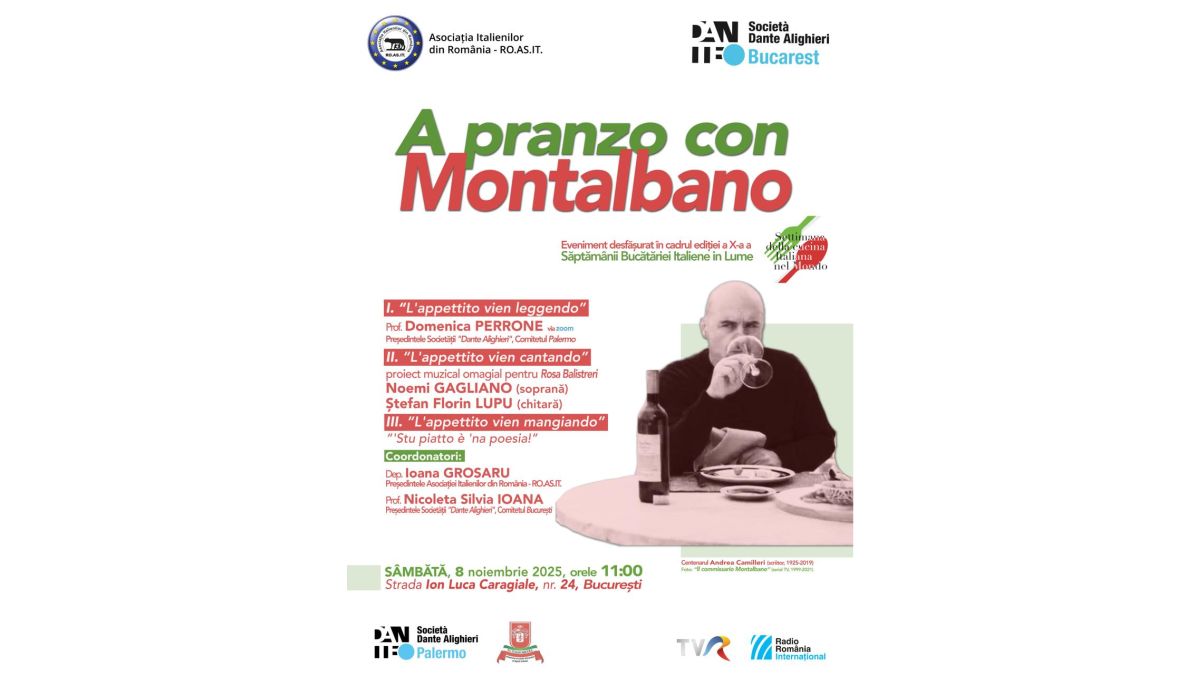 A pranzo con Montalbano a Casa d'Italia a Bucarest