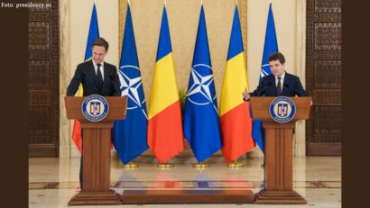 Генеральний секретар НАТО Марк Рютте та президент Румунії Нікушор Дан