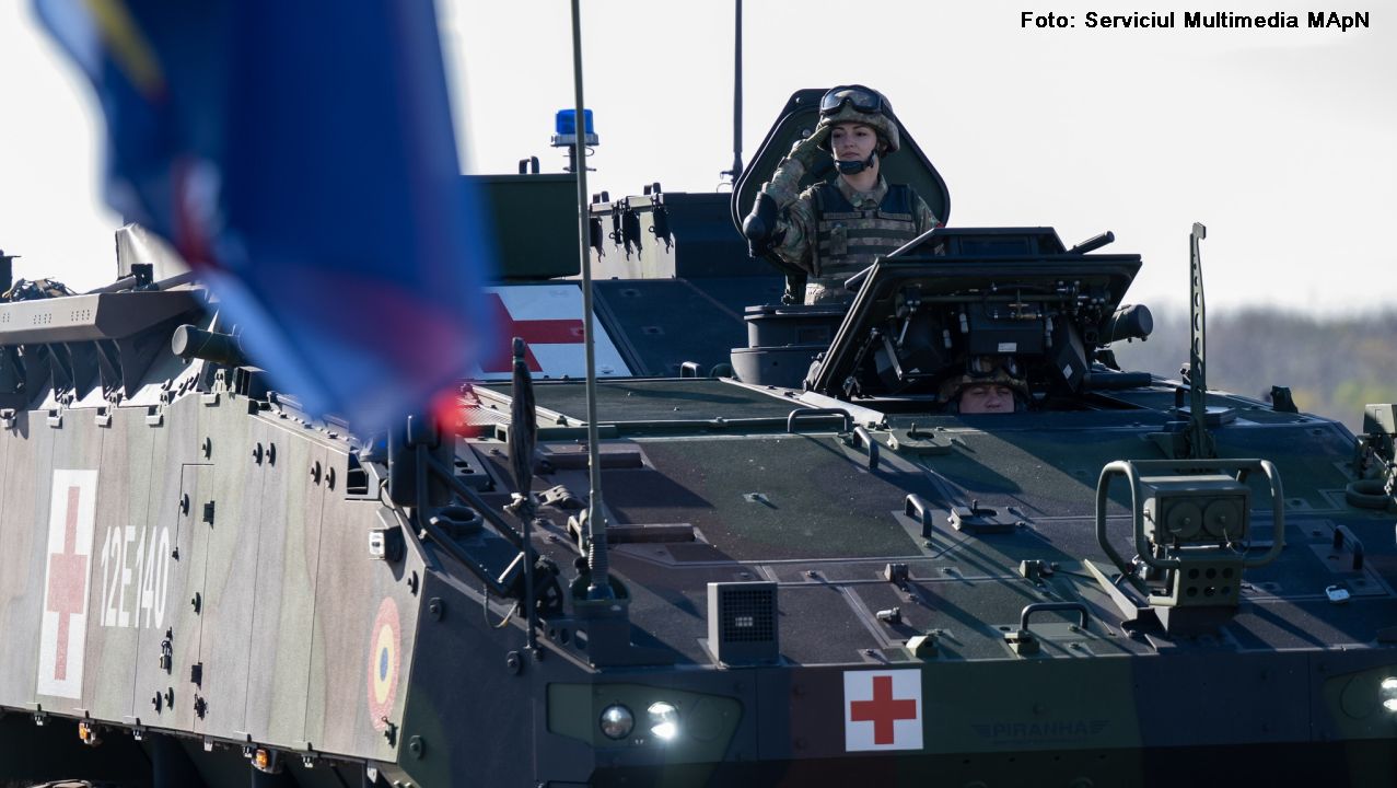 Pregătiri pentru parada miltară de Ziua Naţională (sursă foto: Serviciul Multimedia MApN)