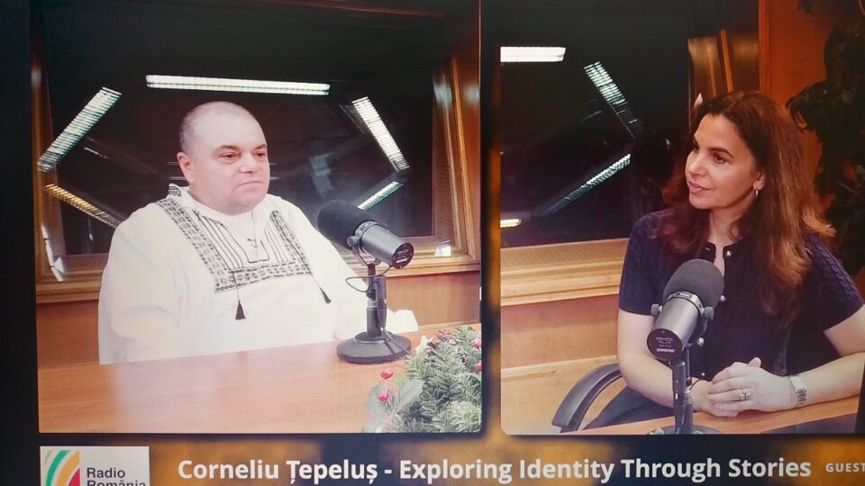 Corneliu Tepelus and RRI's Elena Enache Photo: RRI