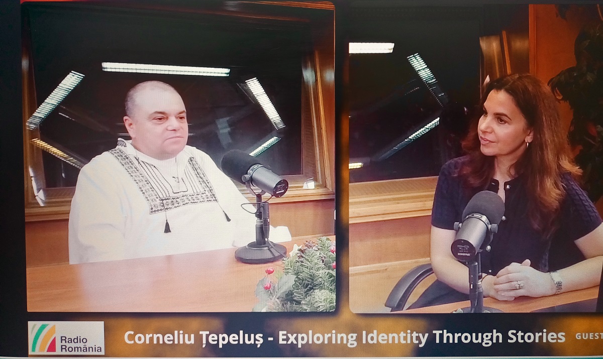 Corneliu Tepelus and RRI's Elena Enache Photo: RRI