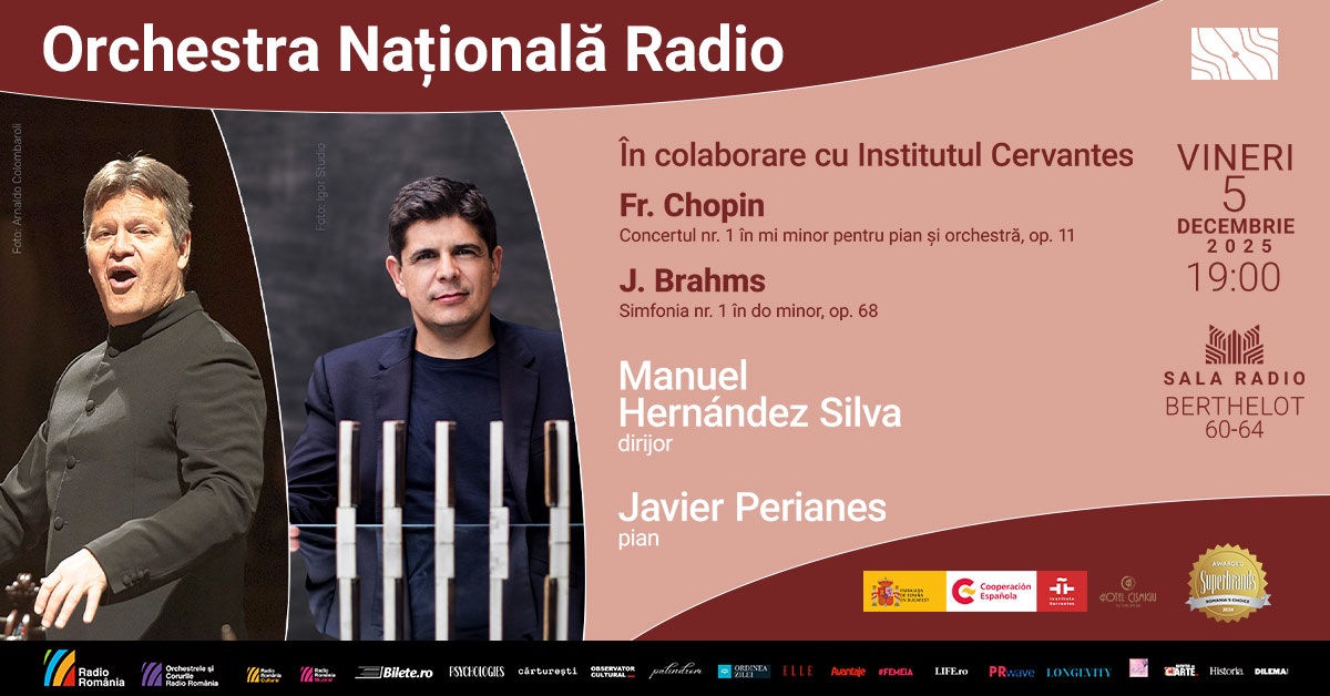 El pianista Javier Perianes y el director de orquesta Manuel Hernández-Silva, juntos en la Sala Radio