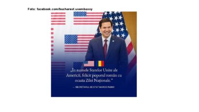 Secretarul de stat american, Marco Rubio (sursă foto: facebook.com/bucharest.usembassy)
