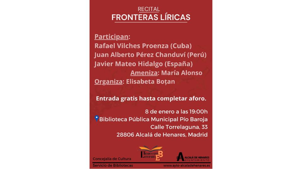 Recital Fronteras Líricas, un proyecto desarrollado en Alcalá de Henares