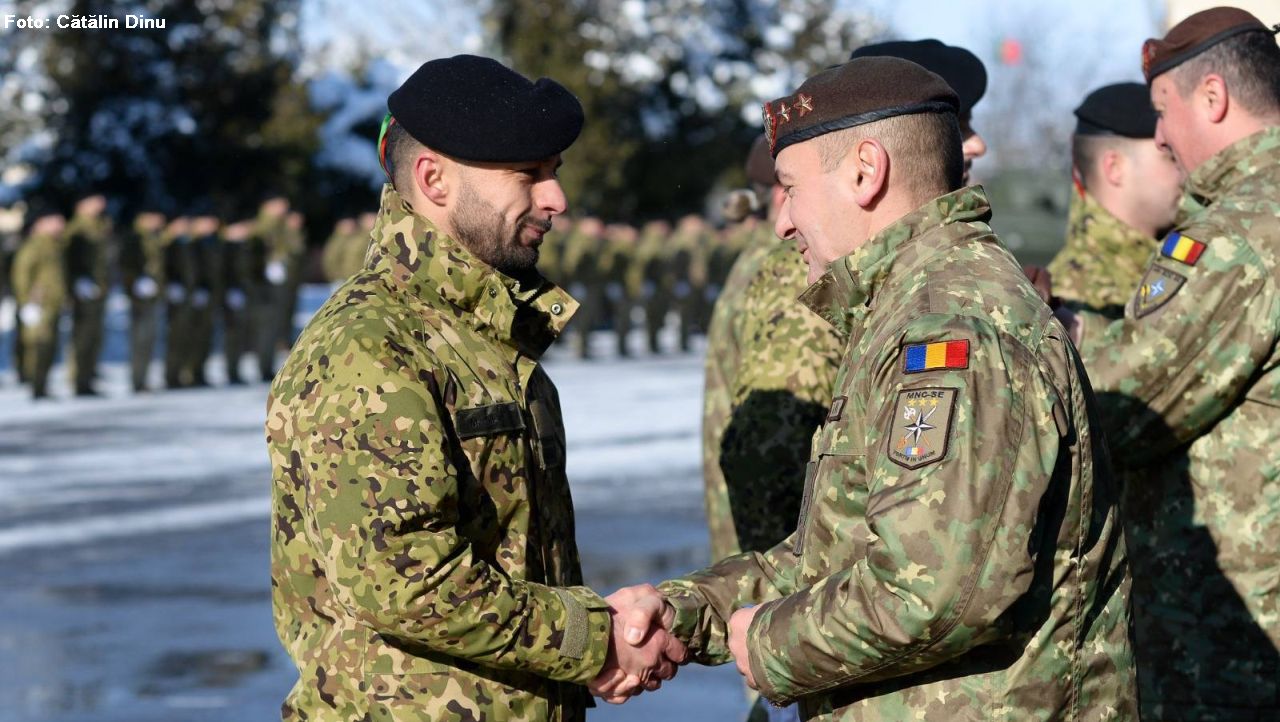 Handing over responsibility to the next rotation, within NATO