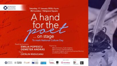 Aplauze pentru poet… pe scenă, la ICR Londra, pe 17.01.2026