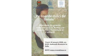 Giornata della Cultura Nazionale: lettura di poesia romena a Roma
