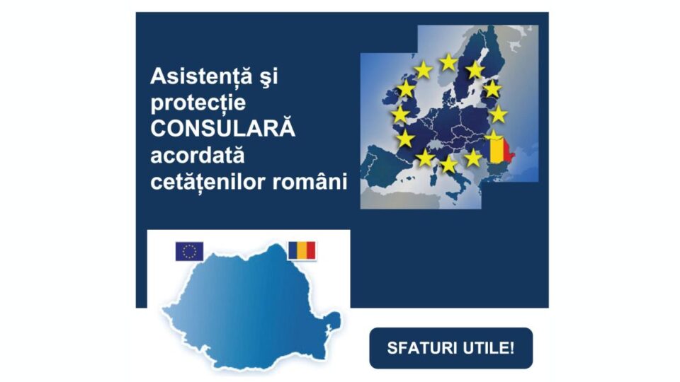 Pliant "Asistenţă şi protecţie consulară acordată cetăţenilor români"