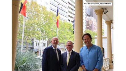 Charlie Ottley promovează România la Antipozi (foto Facebook.com/roincanberra)