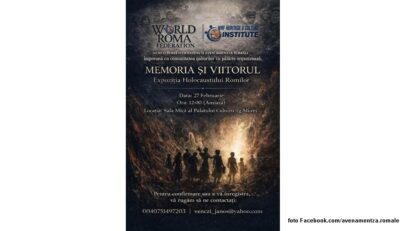 Comemorarea Holocaustului Rrom (foto Facebook.com/avenamentza.romale)