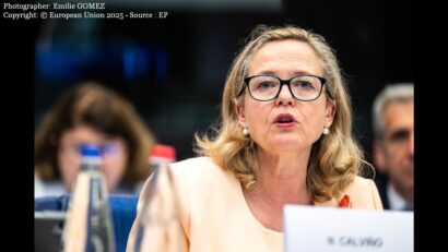 Președinta Grupului BEI, Nadia Calviño (Photographer: Emilie GOMEZ Copyright: © European Union 2025 - Source : EP)