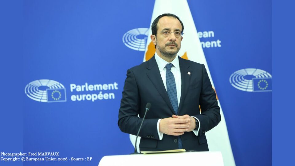 Nikos Christodoulides (Foto: Photographer: Fred MARVAUX Copyright: © European Union 2026 - Source : EP)