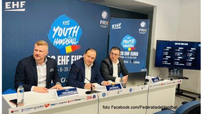 Tragerea la sorți pentru Campionatul European M20 (foto Facebook.com/FederatiadeHandbal)