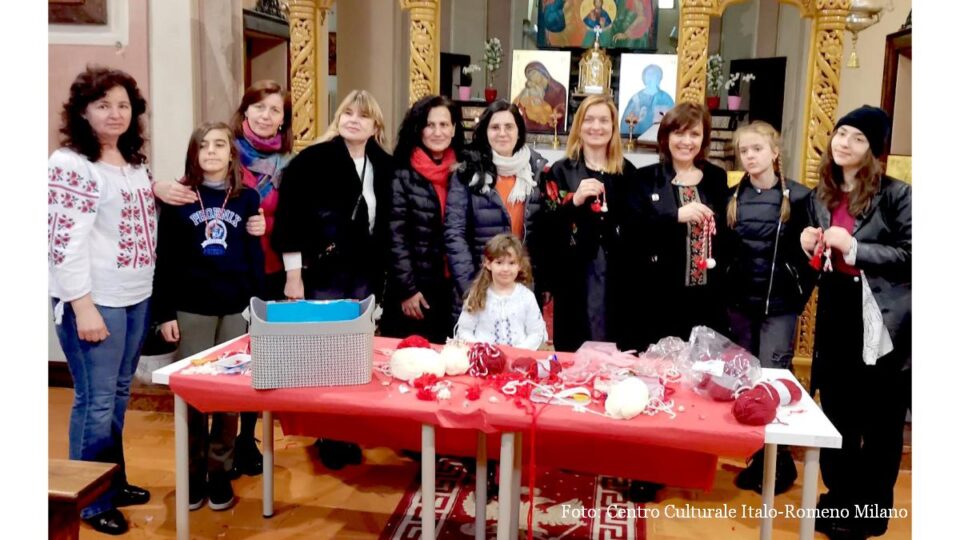 Laboratorio creativo del Mărțișor (foto: Centro Culturale Italo-Romeno Milano)
