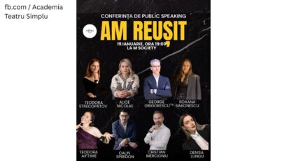 Conferința de vorbit în public „Am Reușit” (Foto: fb.com/ Academia Teatru Simplu)