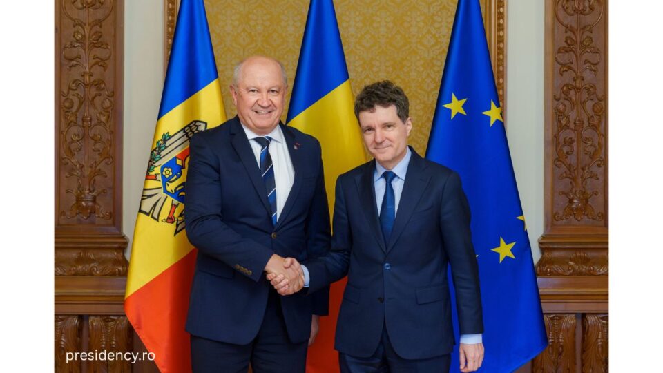 Premeirul Rep. Moldova, Alexandru Munteanu și președnitele Nicușor Dan, întrvedere la Palatul Cotroceni (Foto: presidency.ro)