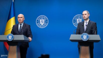 Ilie Bolojan și Alexandru Nazare, la declarațiile de presă pe tema bugetului / Foto: gov.ro