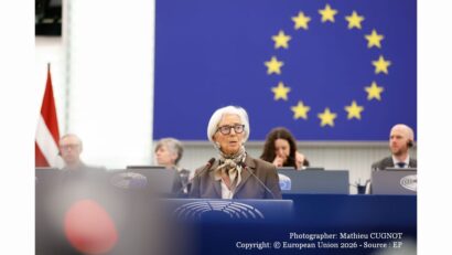 Președinta BCE, Christine Lagarde (Photographer: Mathieu CUGNOT Copyright: © European Union 2026 - Source : EP)