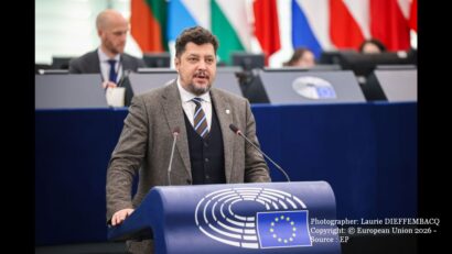 Claudiu Richard Târziu (Foto: Photographer: Laurie DIEFFEMBACQ Copyright: © European Union 2026 - Source : EP)