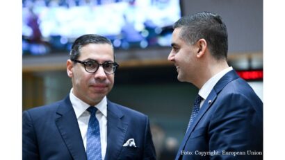 Constantinos Kombos (stânga) Foto: Copyright: European Union