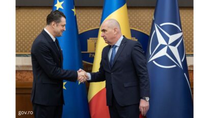 Ilie Bolojan și Mihai Mîţu la Palatul Victoria / Foto: gov.ro