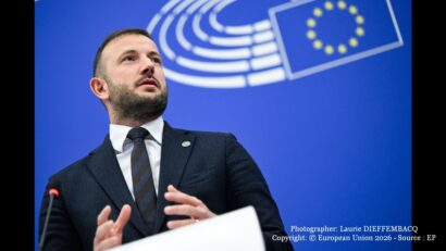 Virginijus Sinkevičius (Photographer: Laurie DIEFFEMBACQ Copyright: © European Union 2026 - Source : EP)