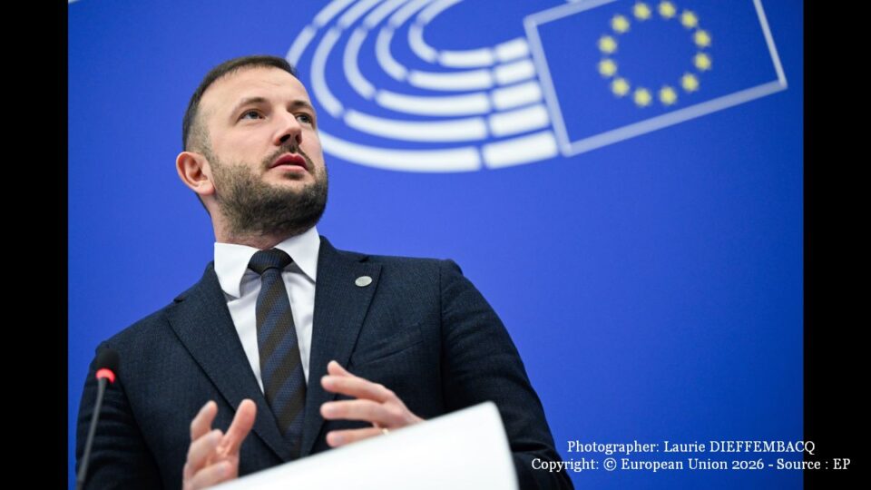 Virginijus Sinkevičius (Photographer: Laurie DIEFFEMBACQ Copyright: © European Union 2026 - Source : EP)