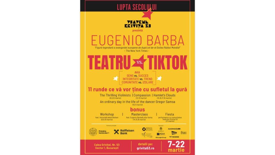 Eugenio Barba la Teatrul Grivița 53