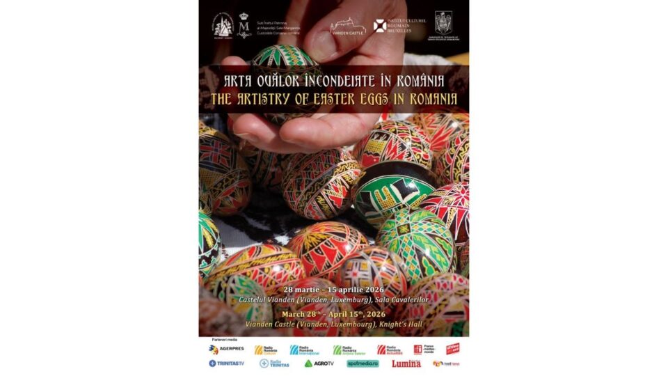Locandina della mostra "L'arte delle uova dipinte"
