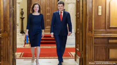 оксана Минзату та Нікушор Дан (Фото: presidency.ro)