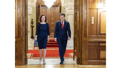 Roxana Mînzatu şi Nicuşor Dan (Foto: presidency.ro)