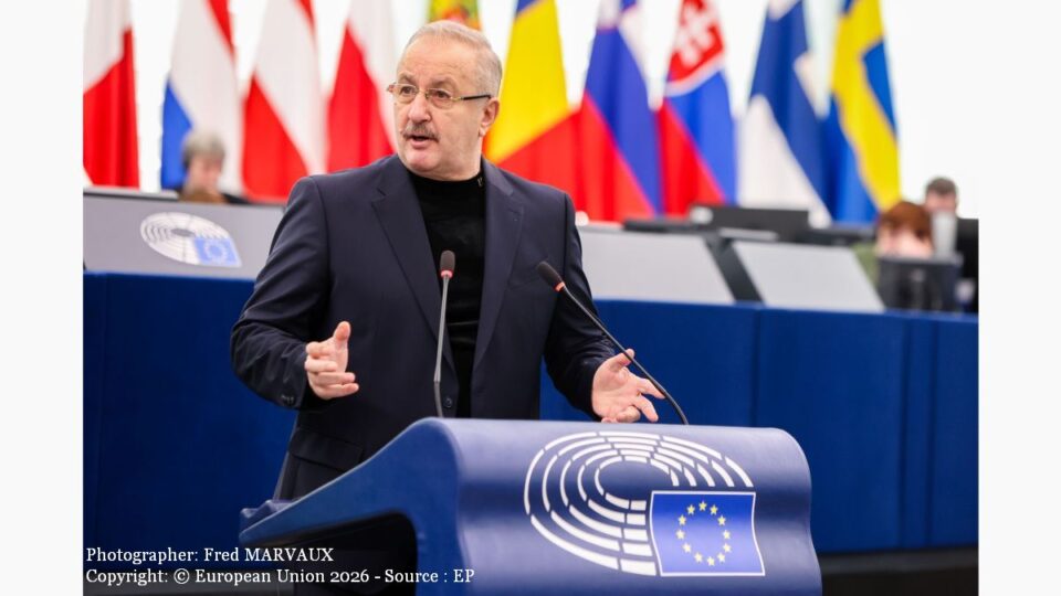 Vasile Dîncu (Photographer: Fred MARVAUX Copyright: © European Union 2026 - Source : EP)