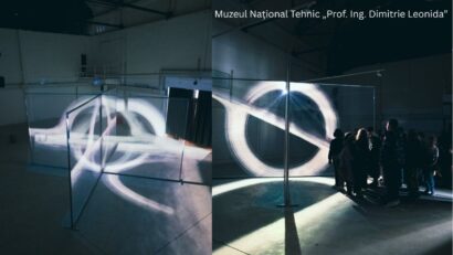 „Event Horizon”, instalație de H3 Studio (Foto: Muzeul Național Tehnic „Prof. Ing. Dimitrie Leonida”)