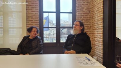 Lia şi Dan Perjovschi la ARCUB (foto Radio România Internaţional)