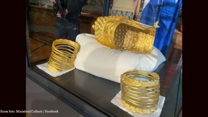 Coiful de la Coțofenești și cele două brățări dacice au revenit în ţară
